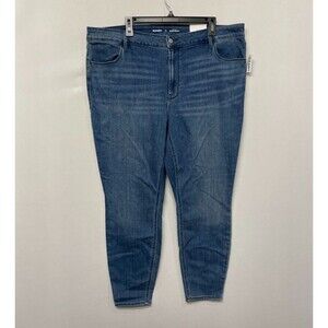 NWT Old navy Women High Rise Super Skinny Jeans Size 22 Blue Denim B327 -30
